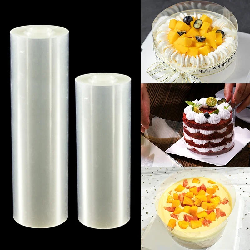 Kitchen Bakeware Acetate Film For Cake Decor Transparent Cake Surround Film Mousse Cake Sheets Surrounding Edge DIY Collar