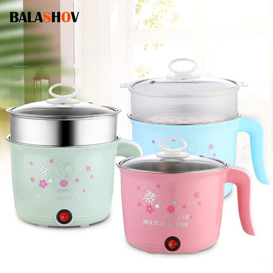 Electric Cooker Home Multifunction Hot Pot 1-2 People Heating Pan Cooking Pot Machine Mini Rice Cooker Kitchen Appliances