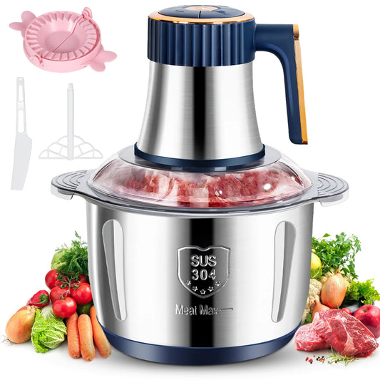Electric Meat Grinders 5L Food Crusher 6S Stainless Steel Multifunctional Vegetable Slicer Processor Chopper Kitchen Appliances