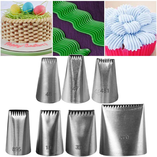 1/3/4/5/7PCS Kitchen Gadgets New Basket Weave Icing Piping Nozzles For Cakes Cupcake Decorating Pastry Nozzles Baking Cake Tools