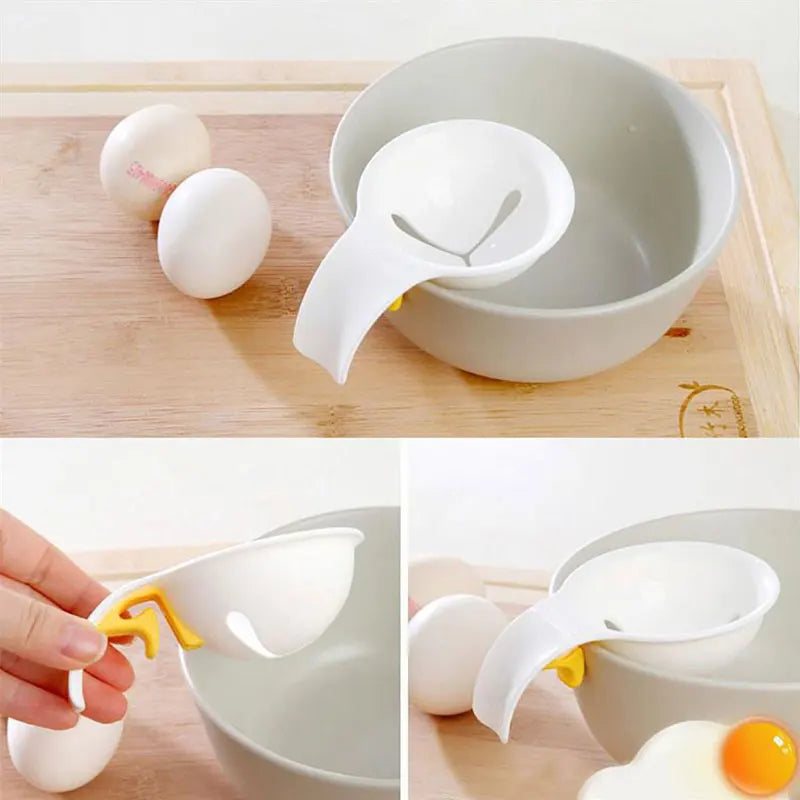 1/2/3PCS Egg Yolk White Separator Egg Divider Kitchen Cooking Egg Tools Kitchen Gadgets Filter Egg Separator Kitchen Accessories