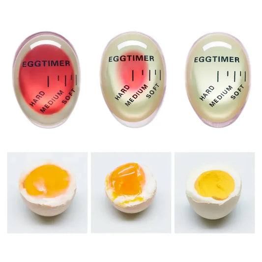 1pcs Egg Timer Kitchen Electronics Gadgets Color Eggs Cooking Changing Yummy Soft Hard Boiled Eco-Friendly Resin Red  Tools
